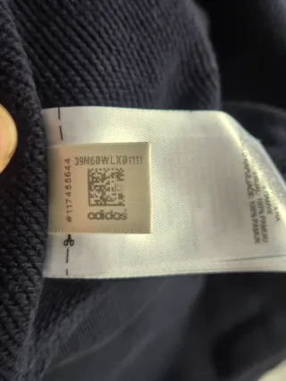 Sudadera Adidas Oversize Azul Talla XXXL