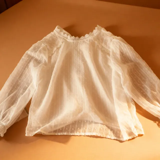 Blusa Shein M Bianca con Pizzo