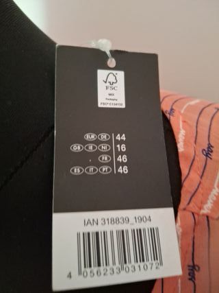 Camisa Talla 44 Estampada