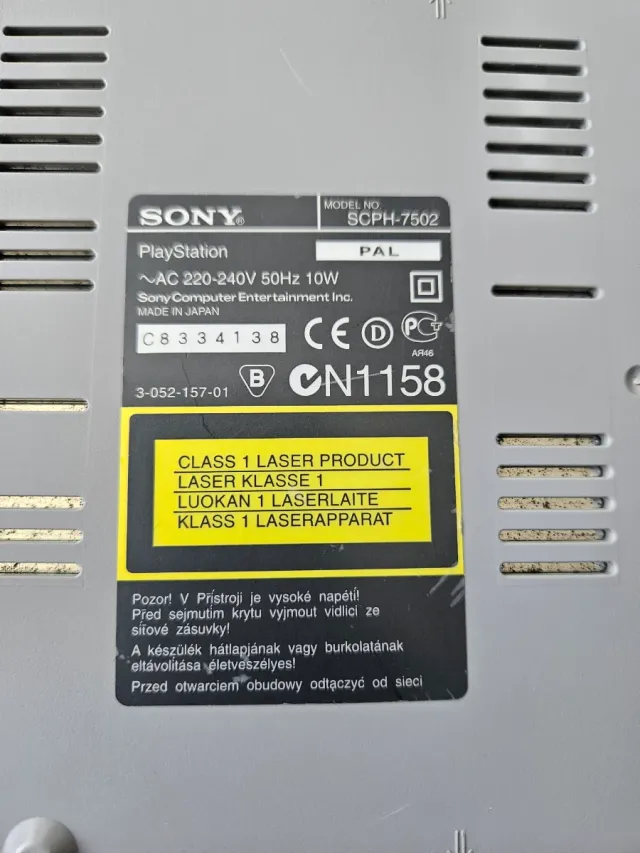 Consola Sony PlayStation 1 Gris