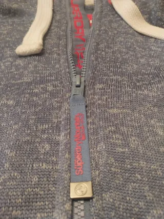 Sudadera Superdry Mujer Talla M Azul/Gris