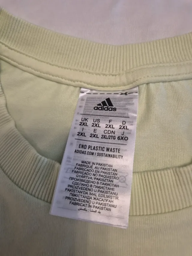 Camiseta Adidas Manga Larga Verde XXL
