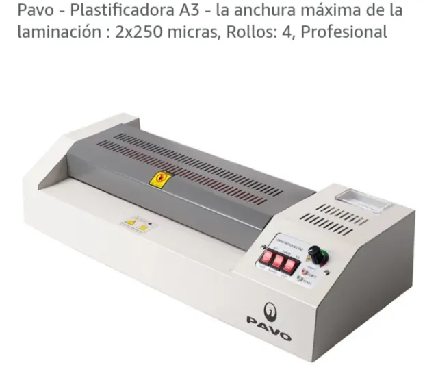 Plastificatrice Pavo A3 2x250 micron