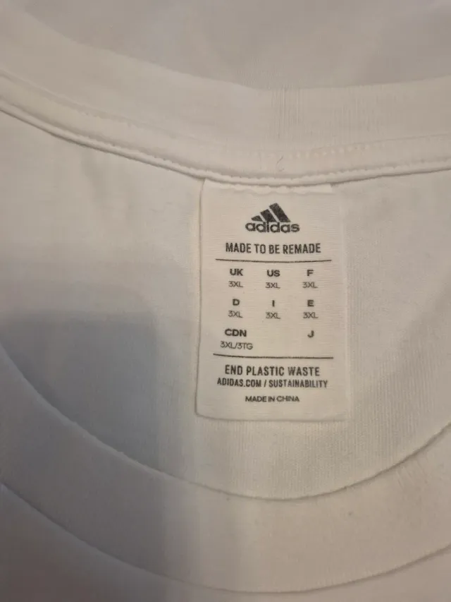 Camiseta Larga Adidas Talla 3XL