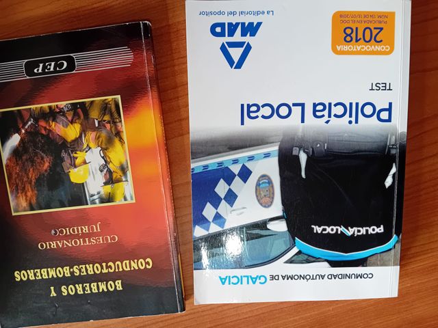 LIBROS DE TEST PARA BOMEROS, 