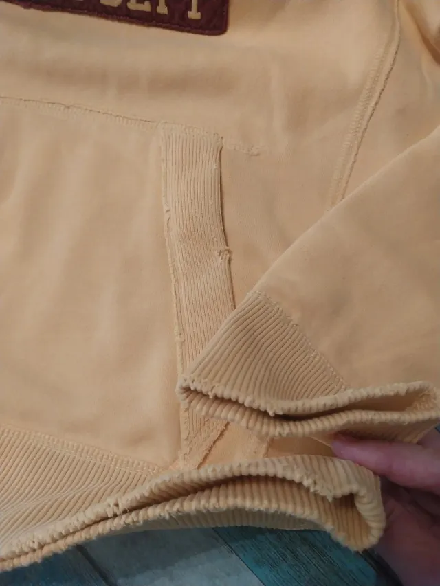 Sudadera Abercrombie & Fitch amarilla Talla S