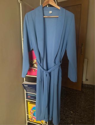 Bata de estar por casa azul