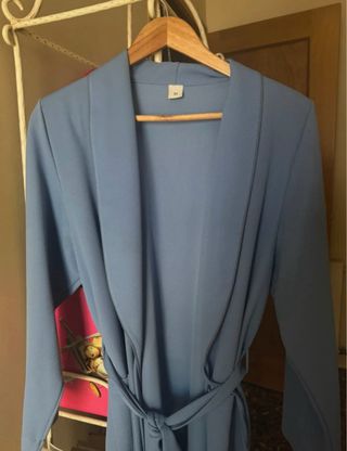 Bata de estar por casa azul