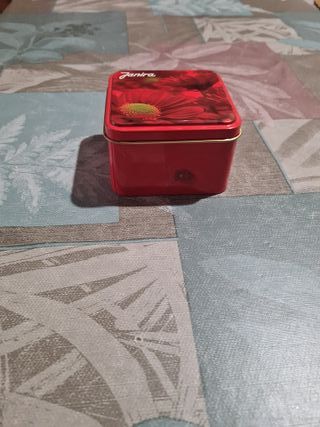 Tanga de encaje rojo