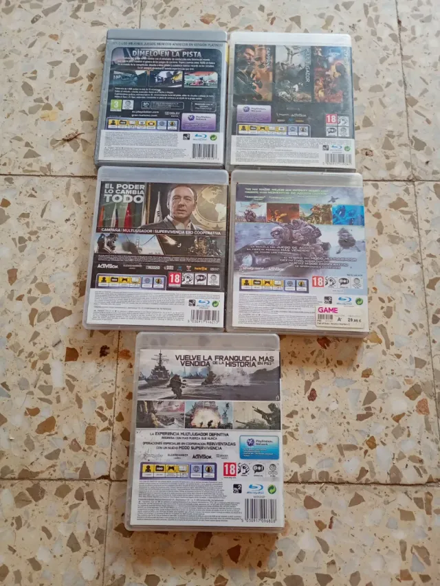 Lote 5 Juegos PS3: Gran Turismo 5, Call of Duty