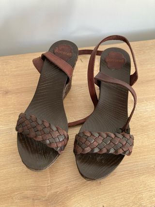 Sandalias cuña Porronet piel NUEVOS
