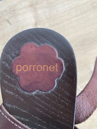 Sandalias cuña Porronet piel NUEVOS