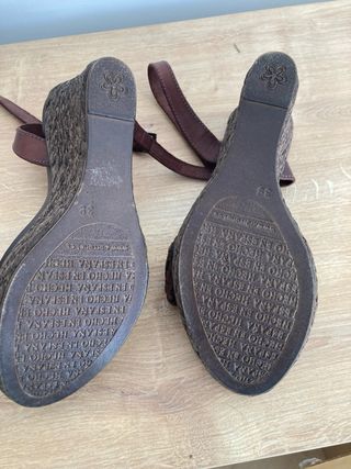 Sandalias cuña Porronet piel NUEVOS