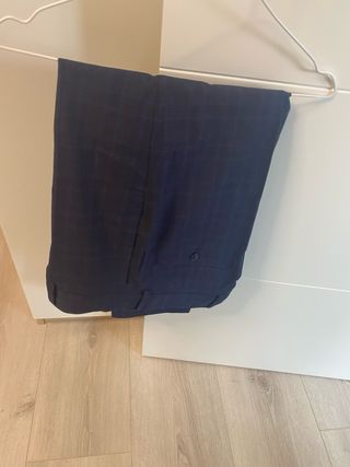 Traje Mango Man cuadros azul marino