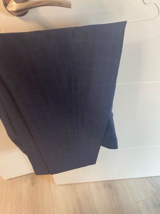 Traje Mango Man cuadros azul marino