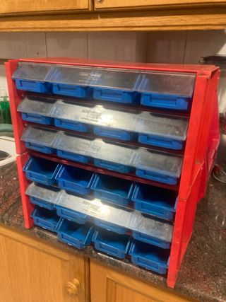 Organizador 12 Gavetas Rojo/Azul Tayg