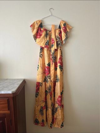Vestido largo estampado floral