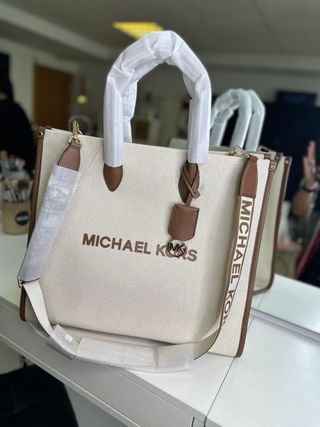 Bolso Tote Michael Kors Beige/Marrón