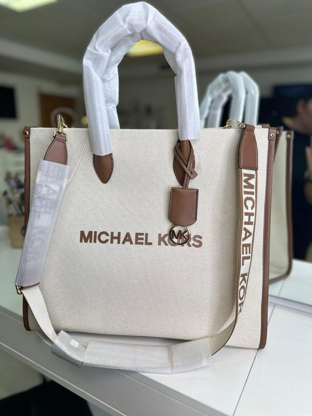 Bolso Tote Michael Kors Beige/Marrón
