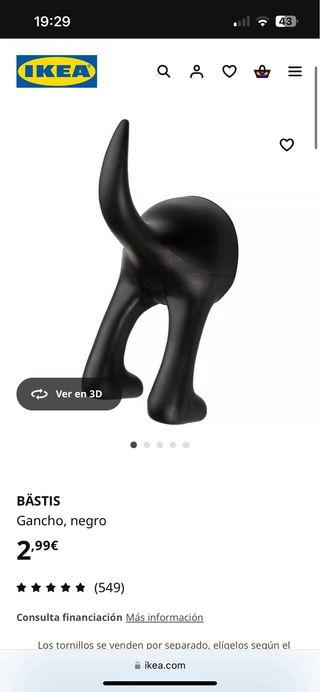 Ganchos/percheros Ikea (negro y verde)