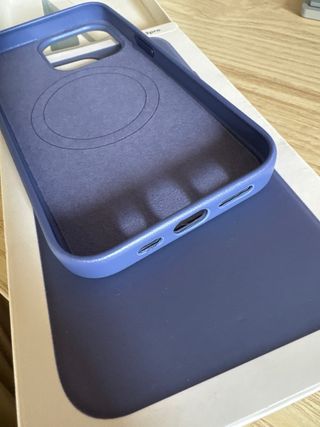 Custodia in pelle per iPhone 13 Pro Blu