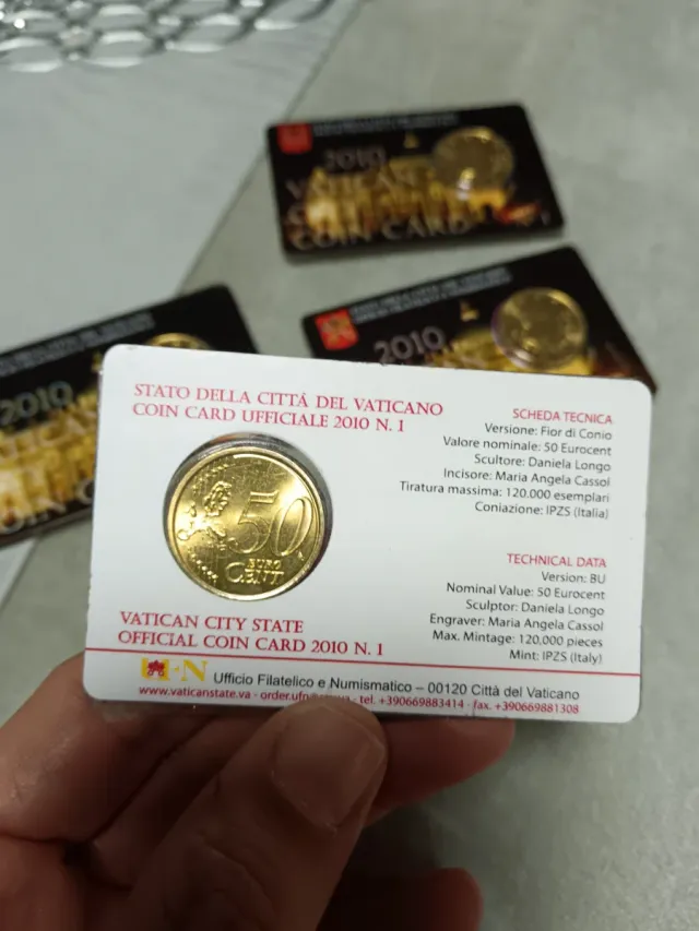 Vaticano 2010 Coincard 50 céntimos