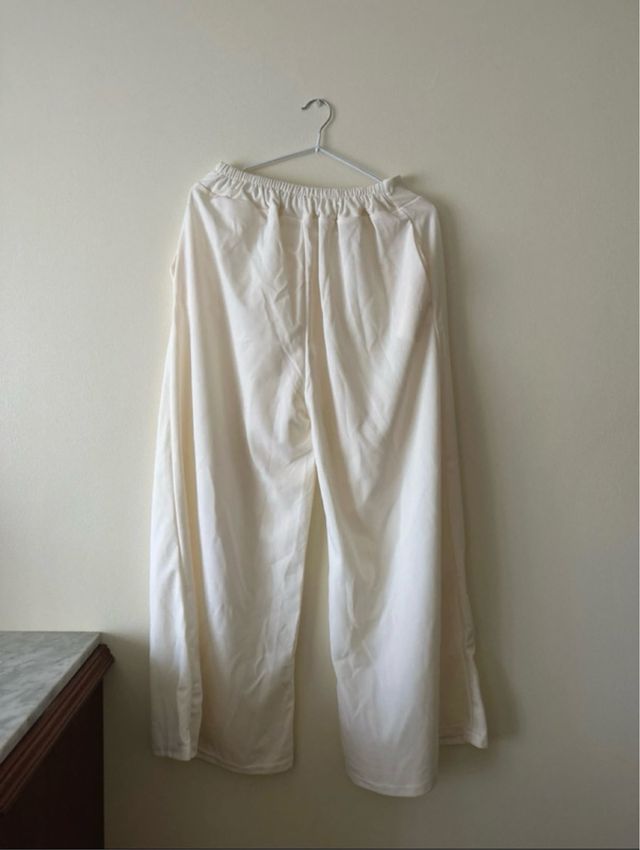 Pantalón ancho blanco
