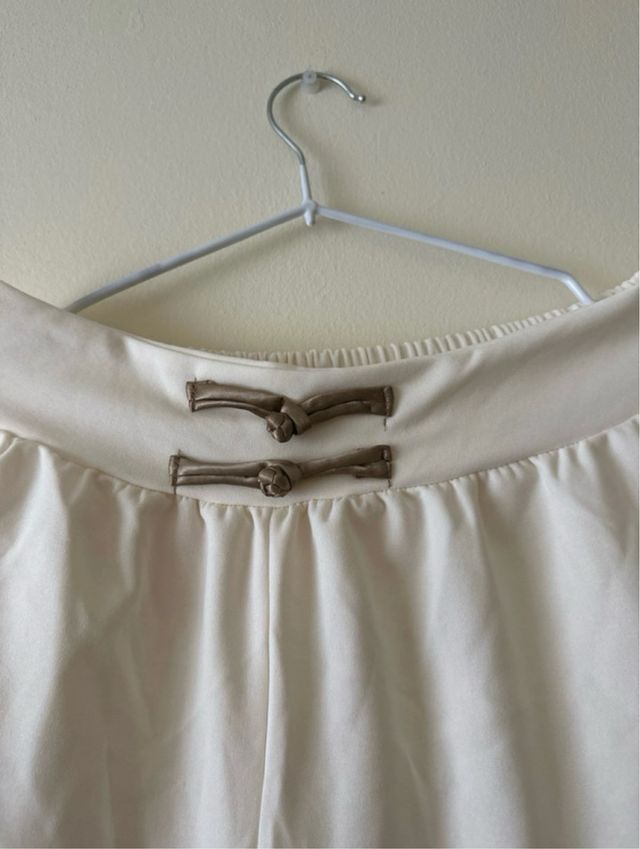 Pantalón ancho blanco