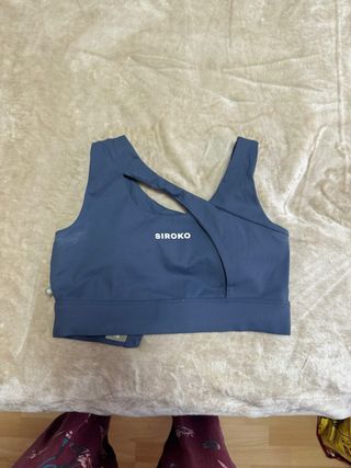 Top deportivo mujer Siroko azul talla Xs
