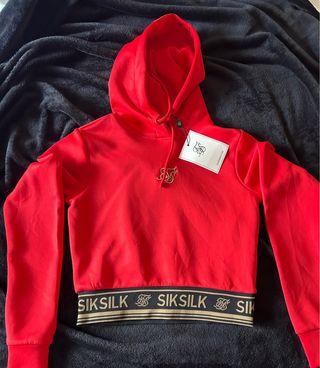 Sudadera SIKSILK Roja Mujer