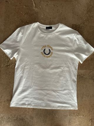 Camiseta Fred Perry Blanca Talla L