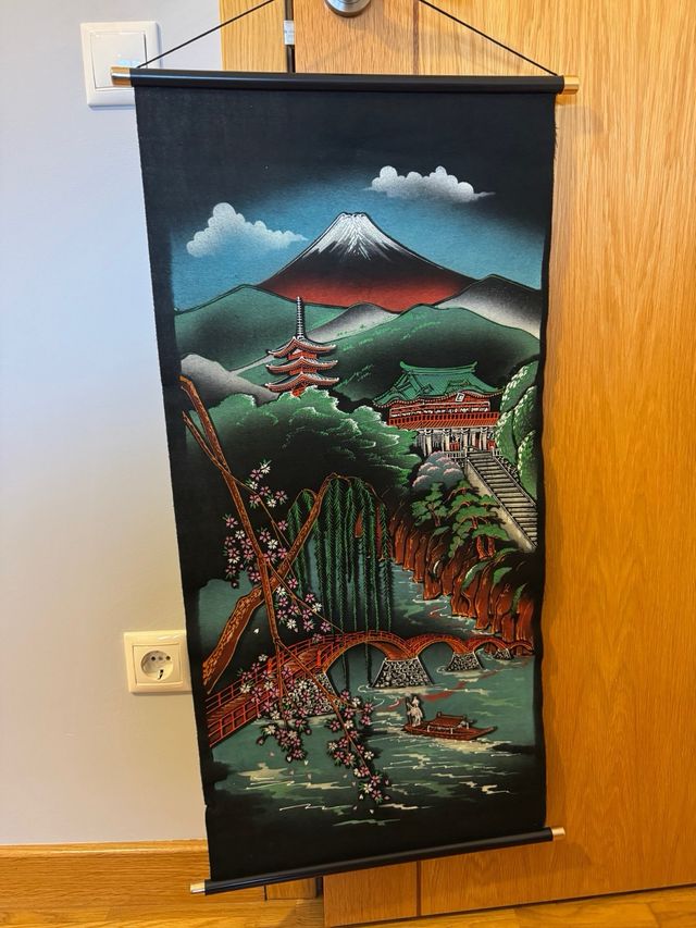 Cuadro Decorativo Tela Estilo Japonés