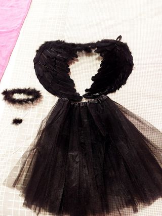 Disfraz Ángel Caído Mujer Negro