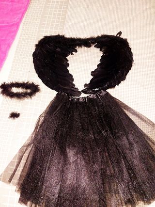 Disfraz Ángel Caído Mujer Negro