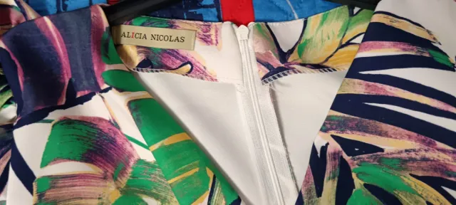 Vestido ALICIA NICOLAS estampado floral ceremonia