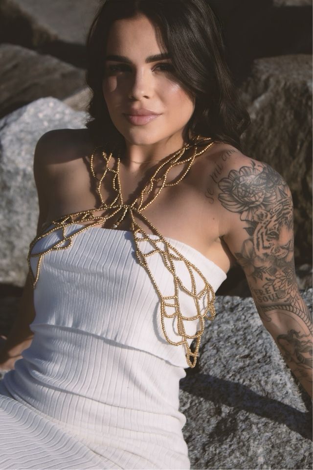 Pettorina gioiello Leona oro