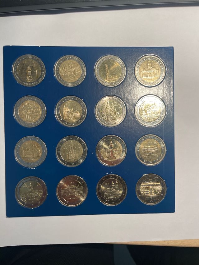 GERMANIA SET MONETE DA 2 EURO 16 REGIONI TEDESCHE