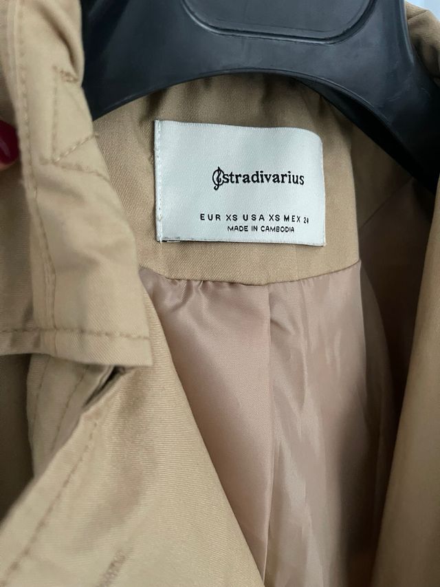 gabardina stradivarius