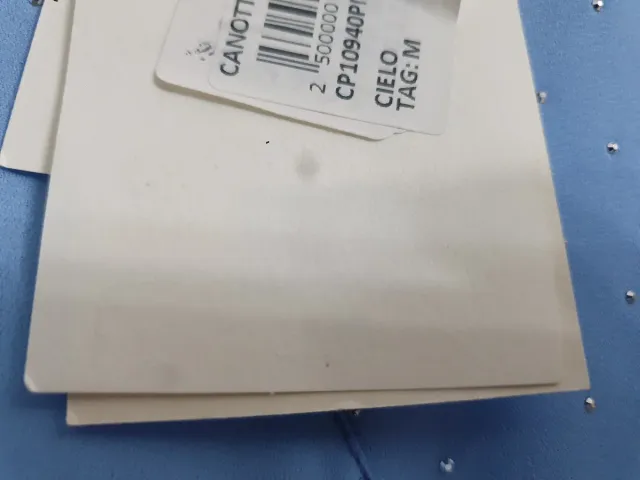 Blusa azzurra con glitter taglia M