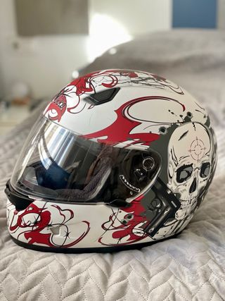 Casco integral Nikko con diseño skull – talla XL