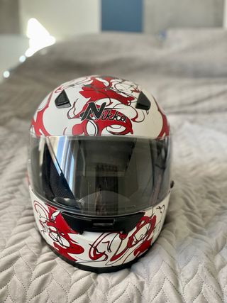 Casco integral Nikko con diseño skull – talla XL