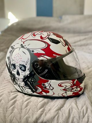 Casco integral Nikko con diseño skull – talla XL