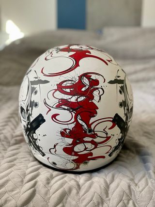 Casco integral Nikko con diseño skull – talla XL