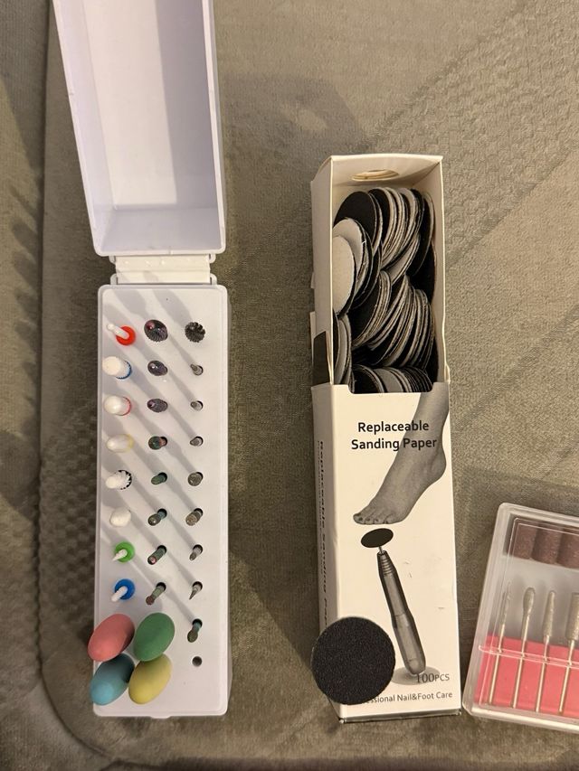 YOKEFELLOW Taladro Manicura Eléctrico Rosa/Azul