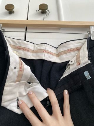 Traje Emidio Tucci Gris Oscuro Paño