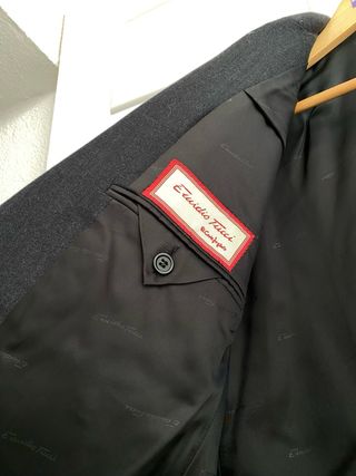 Traje Emidio Tucci Gris Oscuro Paño