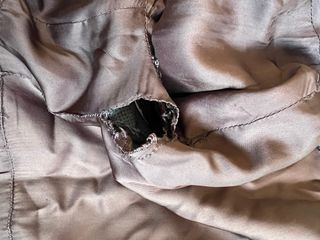 Liquidación: abrigo vintage marrón piel sintética