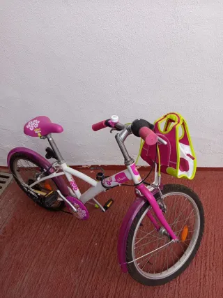 Bicicleta infantil rosa Btwin