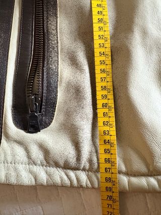 Cazadora Piel GAS Honda Blanca