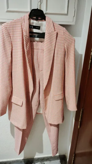Traje Chaqueta y Pantalón Zara Cuadros
